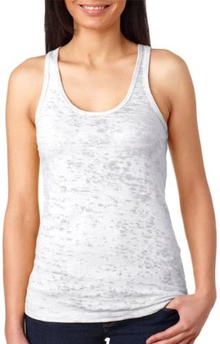 Next Level Women's Burnout Baby-Rib Collar Racerback Tank