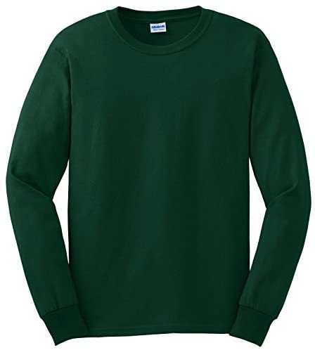 Gildan Ultra Cotton 6 oz. Long-Sleeve T-Shirt (G240) MILITARY GREEN