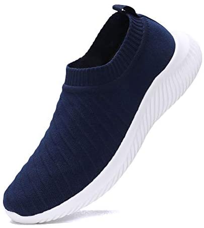 FUDYNMALC Men's Fashion Walking Sock Shoes Lightweight Breathable Mesh Tennis Sneakers Comfortable Knit Slip On Gym Running Shoes
