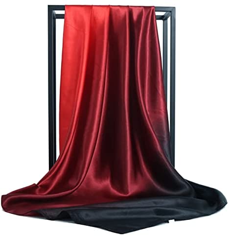 YMXHHB Silk Like Scarf Neck Scarves Women’s Large Square Satin Hair Scarf 35 x 35 inches