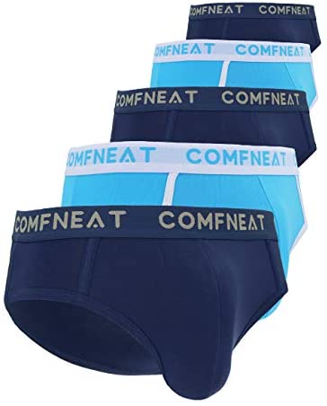 Men's 5-Pack Briefs Bamboo Rayon Stretchy Ultra Soft Comfy Underwear