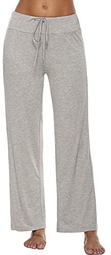 Pajama Pants for Women High Waist Yoga Pants Drawstring Palazzo Lounge Pants Wide Leg Sleep Bottoms S-XXL
