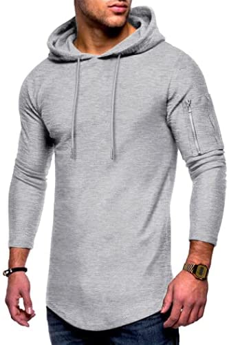 Men's Hoodies Sweatshirts Lightweight Gym Workout Long Sleeve Athletic Hoody