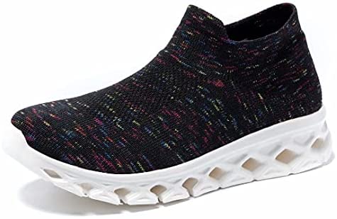 ikunka Women's Walking Shoes Slip-on Sock Shoe Lady Girls Running Shoes Mesh Air Cushion Loafers Fashion Casual Sneakers