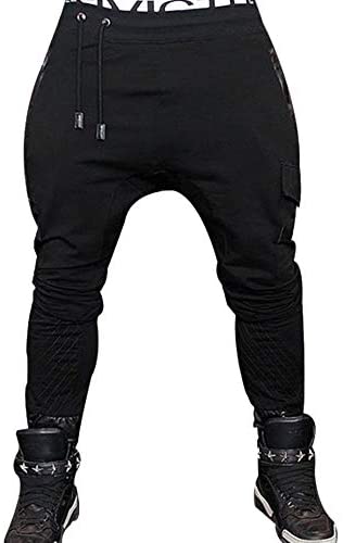 Men's Patchwork Outdoor Casual Military Slim Fit Leg Casual Jogger Pants
