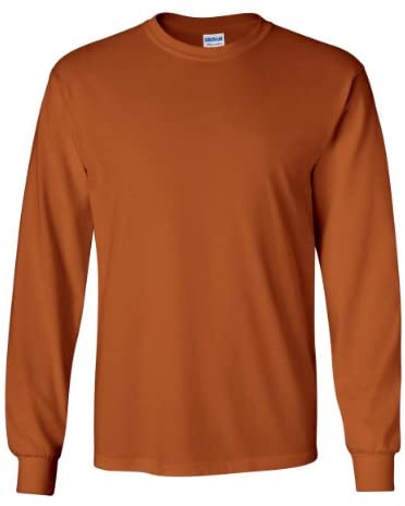 Gildan Men's Ultra Long Sleeve Rib-Knit Cuffs T-Shirt