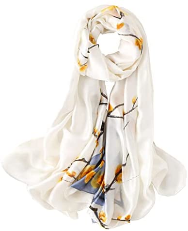 YMXHHB Silk Scarf 100% Mulberry Silk Fashion Scarves Long Lightweight Shawl Wrap …