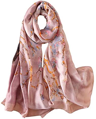 YMXHHB Silk Scarf 100% Mulberry Silk Fashion Scarves Long Lightweight Shawl Wrap …