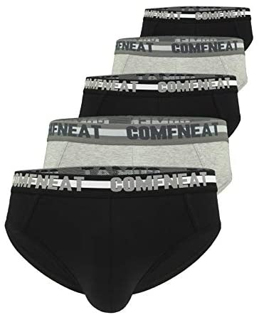 Men's 5-Pack Briefs Cotton Spandex Stretchy Ultra Soft Comfy Underwear