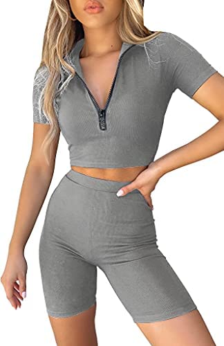Two-Piece seamless  High Waist Shorts Sets