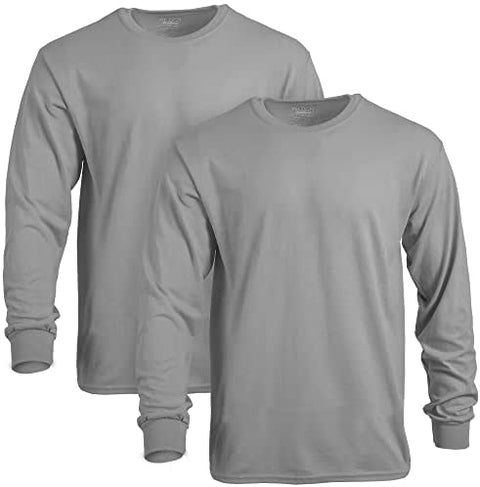 Gildan Men's DryBlend Long Sleeve T-Shirt, Style G8400, 2-Pack