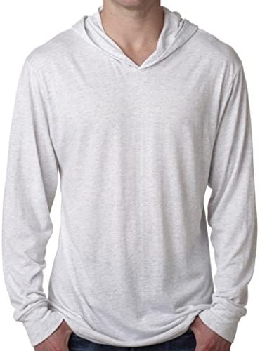 Yoga Clothing For You Mens Triblend Lightweight Hoodie Tee Shirt