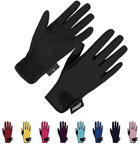 Kids Horse Riding Gloves Breathable Sport Mitts