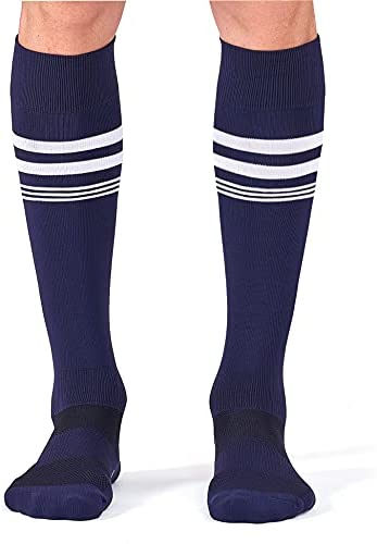 CS CELERSPORT 2 Pack Soccer Socks for Youth Kids, Men and Women Athletic Baseball Softball Football Socks
