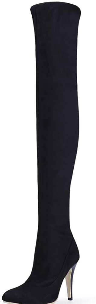 Tale Women Over The Knee High Stretchy Leather Thigh high Snow Boots