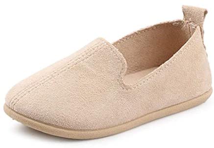 UNI Angel Toddler Loafers Little Kid Girl's Boy's Suede Slip-on Loafers Casual Comfort Flat Shoes