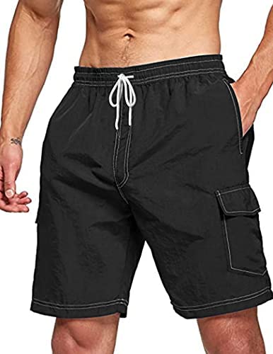 Men Swim Trunks Boardshorts Quick Dry Beach Bathing Suits Shorts Swimwear