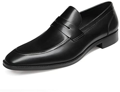 GIFENNSE Men's Dress Shoes Slip-On Loafers Formal Leather Shoes for Men