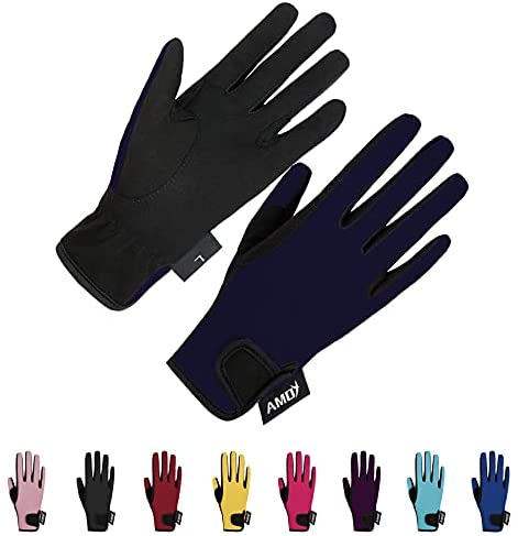 Kids Horse Riding Gloves Breathable Sport Mitts
