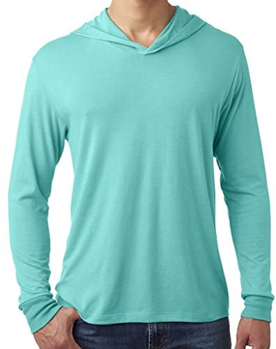 Yoga Clothing For You Mens Triblend Lightweight Hoodie Tee Shirt