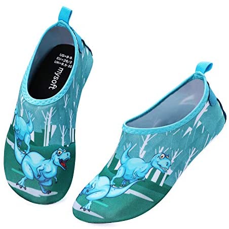 mysoft Kids Water Shoes Quick Dry Non-Slip Toddler Water Skin Barefoot Sports Swimming Beach Pool Shoes for Boys & Girls