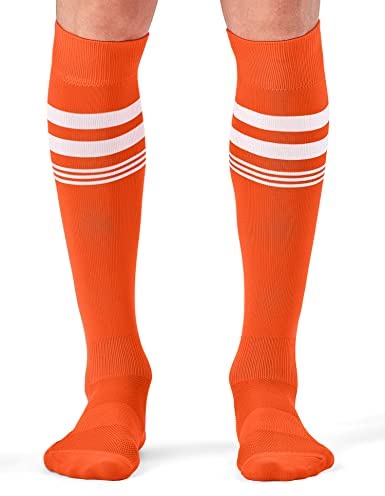 CS CELERSPORT 2 Pack Soccer Socks for Youth Kids, Men and Women Athletic Baseball Softball Football Socks