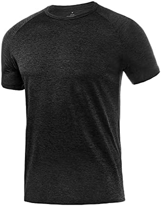 Xelky 4-5 Pack Men's Dry Fit T Shirt Moisture Wicking Athletic Tees Exercise Fitness Activewear Short Sleeves Gym Workout Top