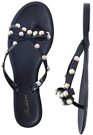 Tale Women Ribbon Bow Sandals Flip Flop Narrow