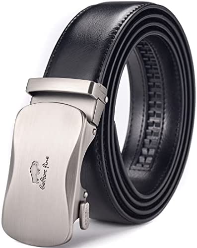 Men Belts Leather Male Slide Ratchet Work Dress Strap w Interchangeable Buckle Beltox