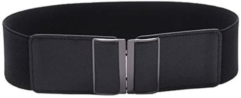 Beltox Womens 2.36" Wide Belt Elastic Stretch Cinch Waistband Lady Cummerband
