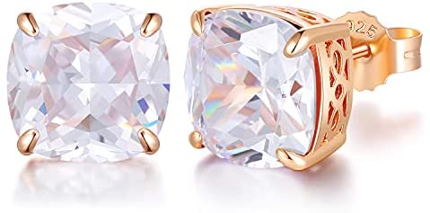 Morning Dew Rose Gold-Plated Stud Earrings