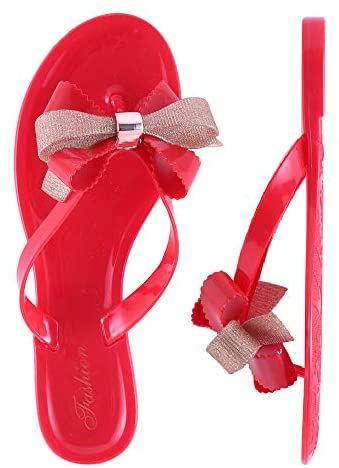 Tale Women Ribbon Bow Sandals Flip Flop Narrow