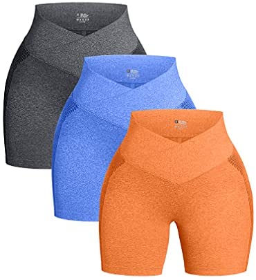 3 Piece Yoga Hip Lift Shorts