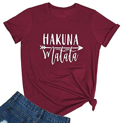HAPPYBERRY Women Cute Graphic Printed Short Sleeve Round Tees Shirts Summer Cotton Tshirts
