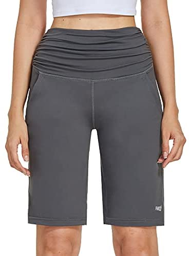 10” Long Bermuda Stretchy  Shorts for Women