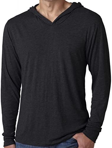 Yoga Clothing For You Mens Triblend Lightweight Hoodie Tee Shirt