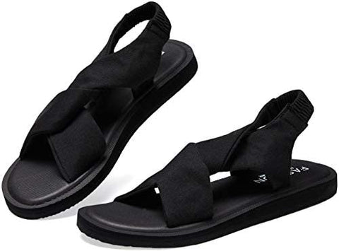 Santiro Womens Flip Flops Comfort Yoga Sling Flat Sandals