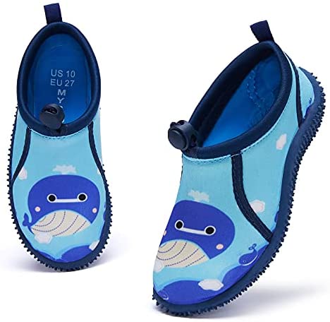 mysoft Kids Beach Water Shoes Non-Slip Quick Dry Barefoot Swim Shoes Aqua Socks for Boys and Girls Toddler Little Big Kid