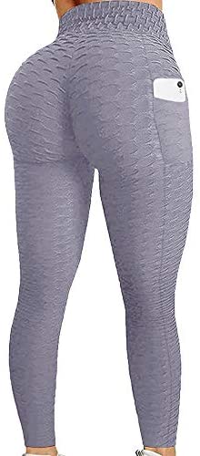 Karlywindow Women's Butt Lifting Legging High Waist Yoga Pants Capri Tummy Control Scrunch Booty Legging Tights