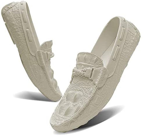 TIAMOU Boat Shoe Men Loafer Relaxed-Fit Slip-On Loafer Summer Breathable Comfort Walking Casual Shoes for Male Business Work Office Outdoor