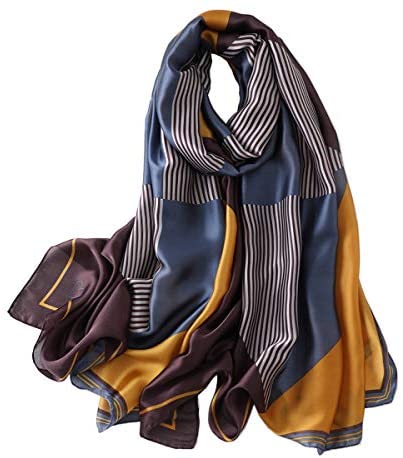 YMXHHB Silk Scarf 100% Mulberry Silk Fashion Scarves Long Lightweight Shawl Wrap …