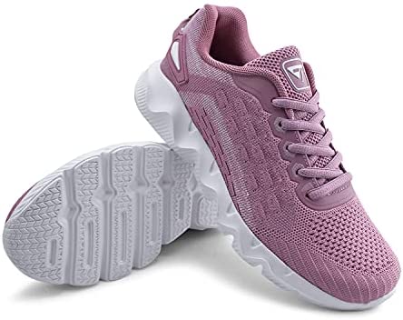 Women Breathable Knit Running Sneakers Casual Tennis Shoes Lightweight Sport Shoes