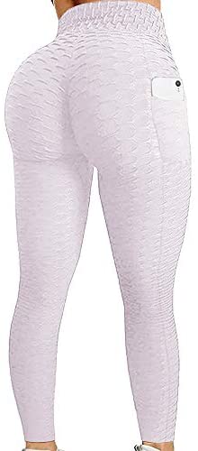 Karlywindow Women's Butt Lifting Legging High Waist Yoga Pants Capri Tummy Control Scrunch Booty Legging Tights