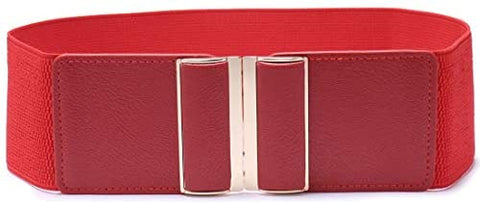 Beltox Womens 3" Wide Belt Elastic Stretch Cinch Waistband Lady Cummerband