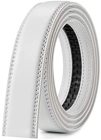 CHAOREN Ratchet Belt Strap Only 1 1/8”, Replacement Leather Belt 1.25" without Buckle