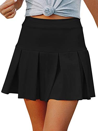 Women's Tennis Skirts Pleated Mini Skirt Sports Athletic Golf Running Workout Skorts Skirts with Pockets