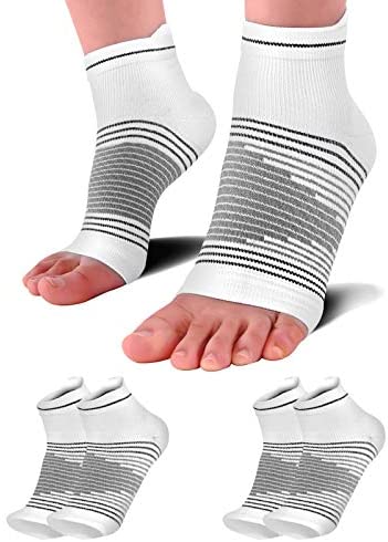 Plantar Fasciitis Socks(1/2/6 Pairs) for Achilles Tendonitis Relief, Best Compression Foot Sleeves with Arch Support for Plantar Fasciitis, Heel Pain, Foot & Ankle Support