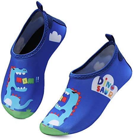 mysoft Kids Water Shoes Quick Dry Non-Slip Toddler Water Skin Barefoot Sports Swimming Beach Pool Shoes for Boys & Girls