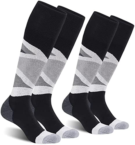 CelerSport 2/3 Pack Men's Ski Socks for Skiing, Snowboarding, Cold Weather, Winter Performance Socks