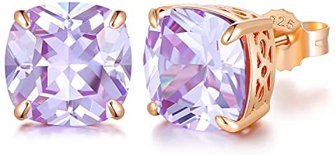 Morning Dew Rose Gold-Plated Stud Earrings
